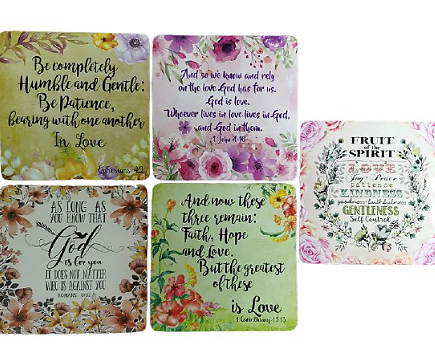 5pcs/set MDF Coaster cork based